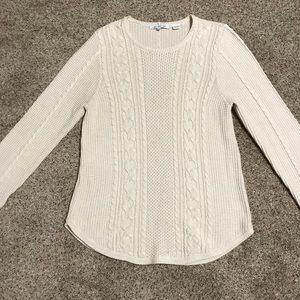 Cream Cable knit sweater